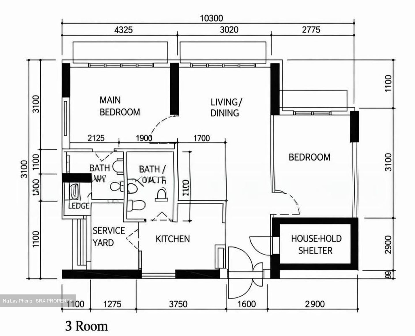 Blk 419C Waterfront II @ Northshore (Punggol), HDB 3 Rooms #597123041